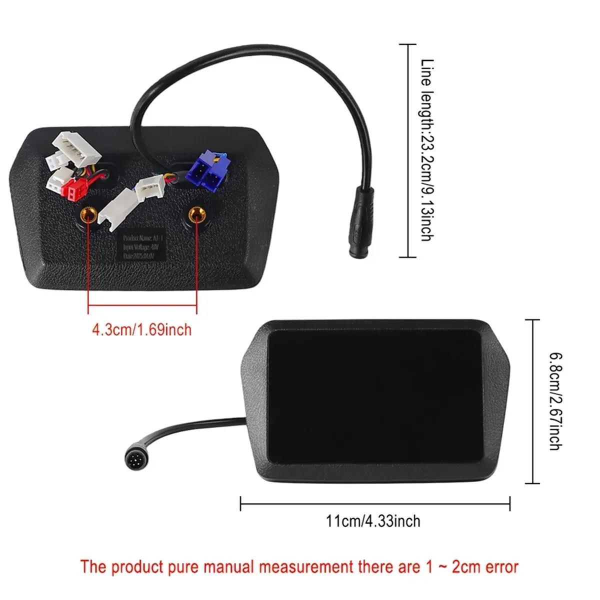 

(ABYM) LED Instrument Display Dashboard for Kugoo Kukirin A1 Electric Scooter, Kickscooter Speedometer Dashboard Accessories
