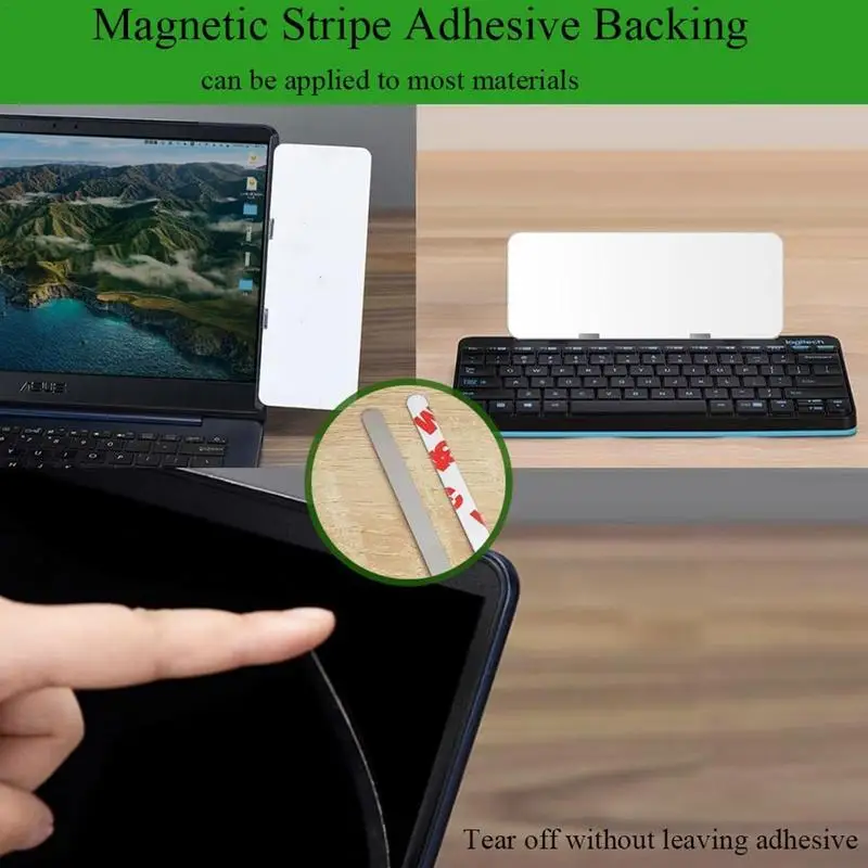 1PC Dry Erase Magnetic Message Memo PC Screen Computer Monitors Side Panel Planner Writing Record Message Board Remind Memo Pad