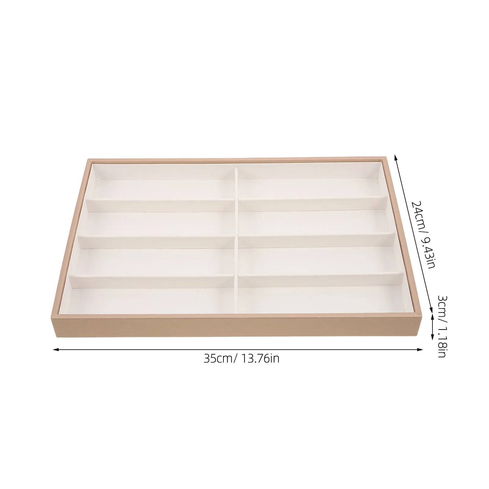 Eyeglasses Organizer Tray 13.78x9.45 Soft Jewelry Display Stand Desk Sunglass Storage Case Jewelry Storage Tray