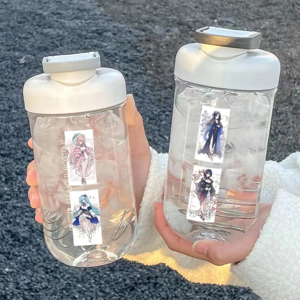 50pcs/60pcs Sweet Girl Mini Poster Stickers Bag Cute Fresh Cartoon Decoration Desktop Handbook Stickers