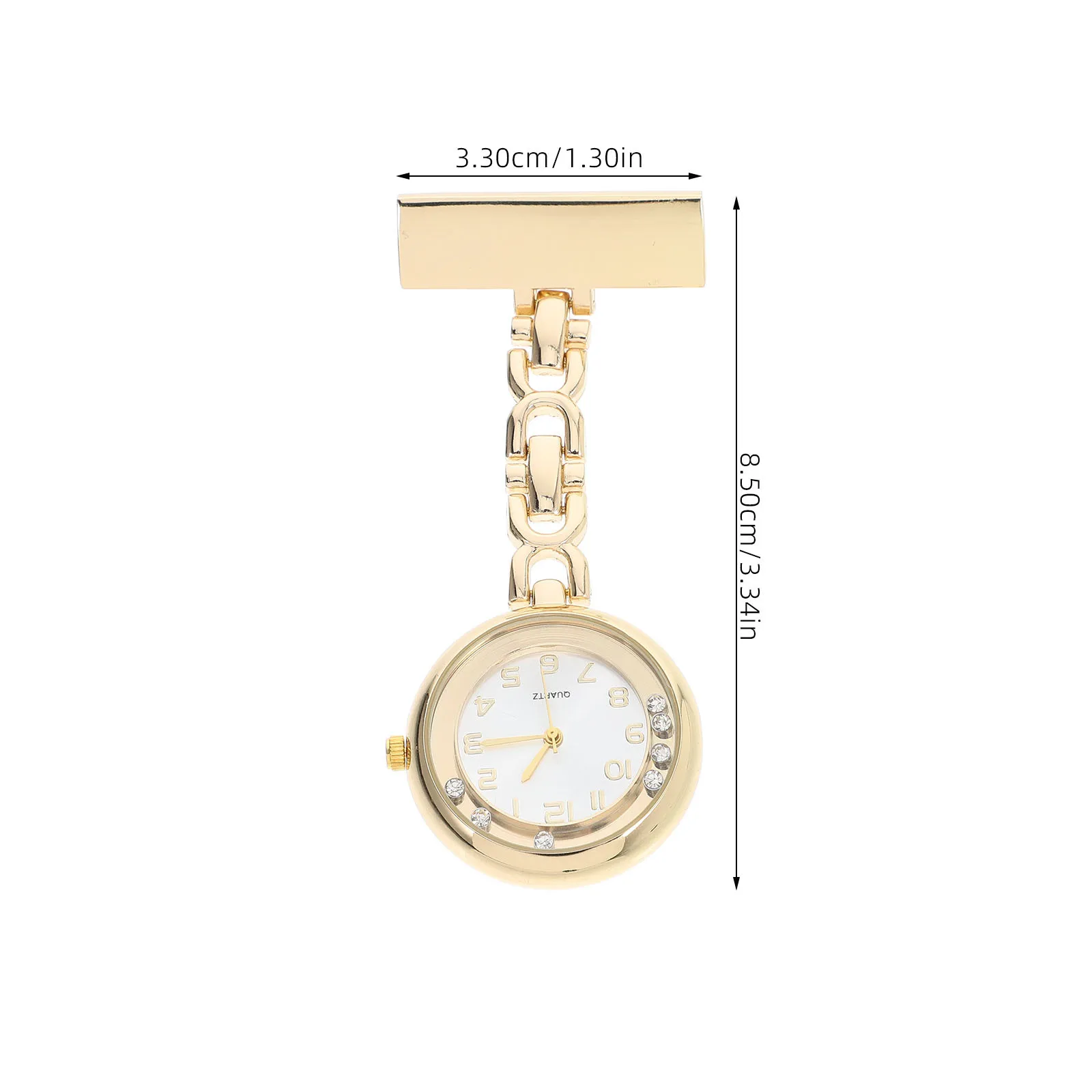 女性看護師用医療ラペルピンラインストーンメタルチェーンハンギング看護師用腕時計ユニセックス医師ギフトポケットウォッチ