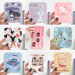 Cartoon Anime Game Cards Storage Case For Nintendo Switch Oled TF SD Memory Card Magnetic Protective Cover Box Accessories