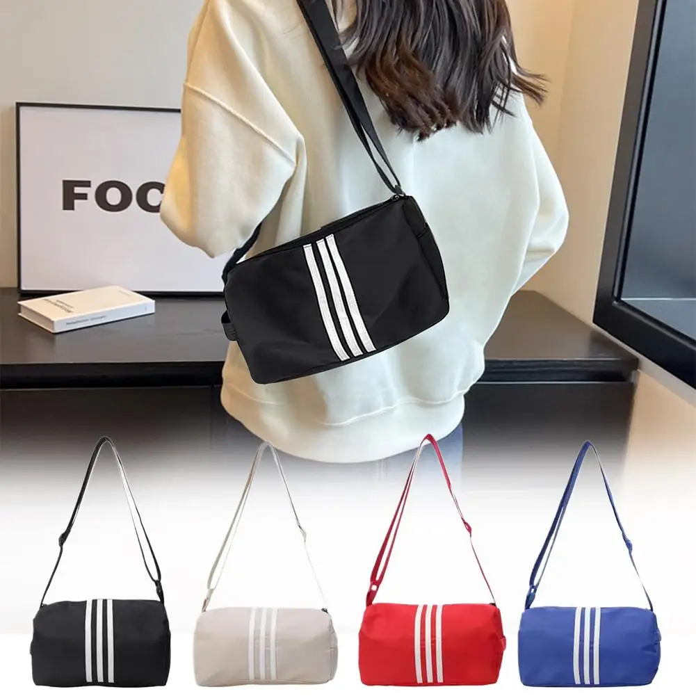 حقيبة رياضية كورية كبيرة للسفر للنساء والرجال حقائب يد للصعود والرياضات الخارجية لمسافات قصيرة حقائب كتف من القماش الخشن