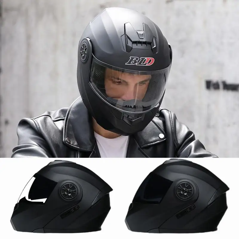 Sport Motorcycle Helmets Waterproof Sun Shield Visor Helmets Anti-Fog Motorbike Helmets Motorcycle Gear Motorcycle Full Face