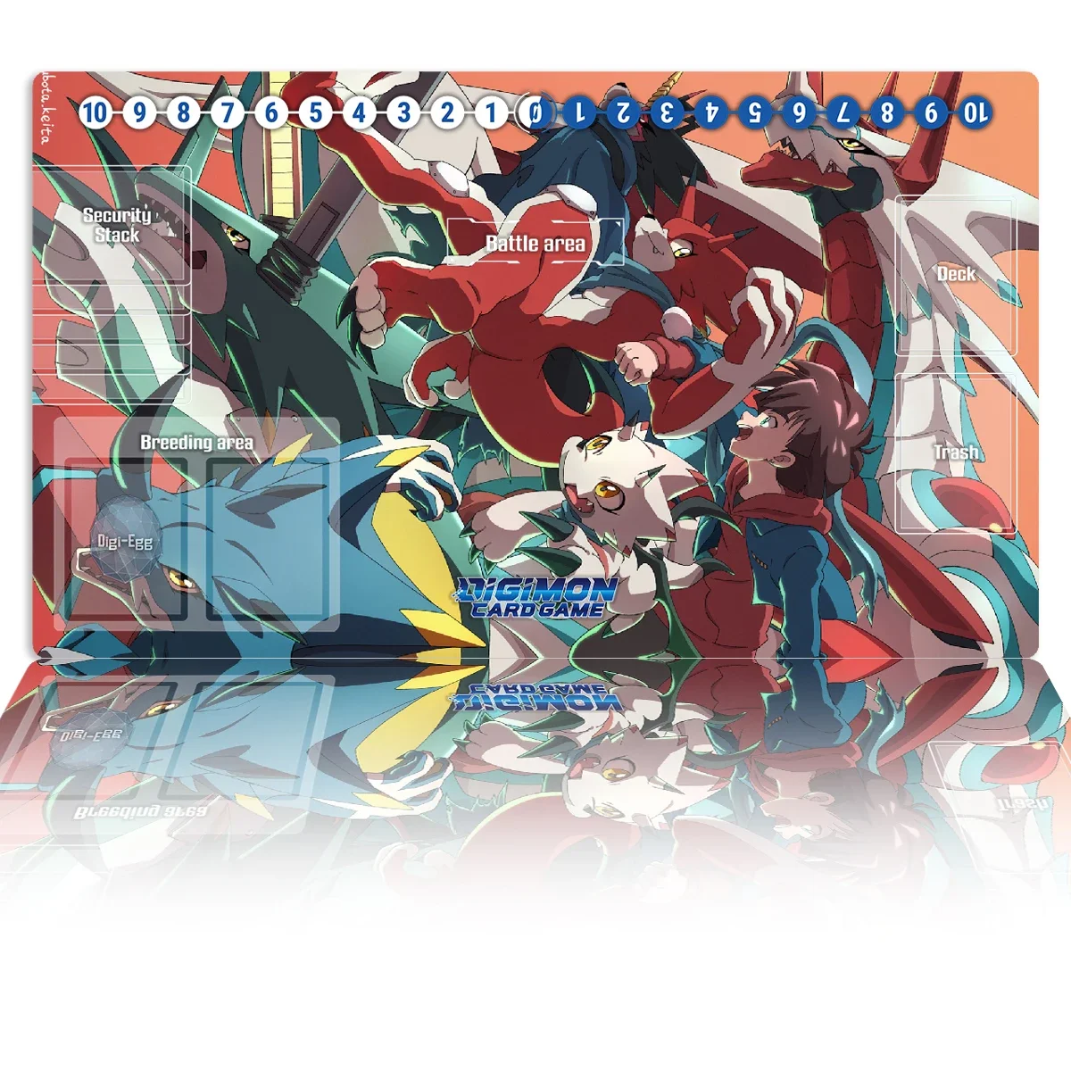 Digimon Playmat Betel Gammamon Canoweissmon DTCG CCG Mat Board Game Pad Trading Card Game Mat Rubber Mousepad Desk Pad Free Bag