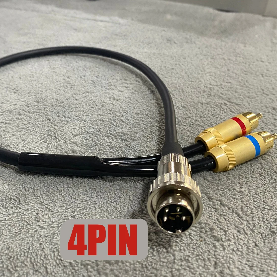 

HiFi Name Phono Turnable Cable 4pin/5pin DIN to 2RCA OFC Copper Turntable Line Twist Locking Connector to Stereo For Naim Cable