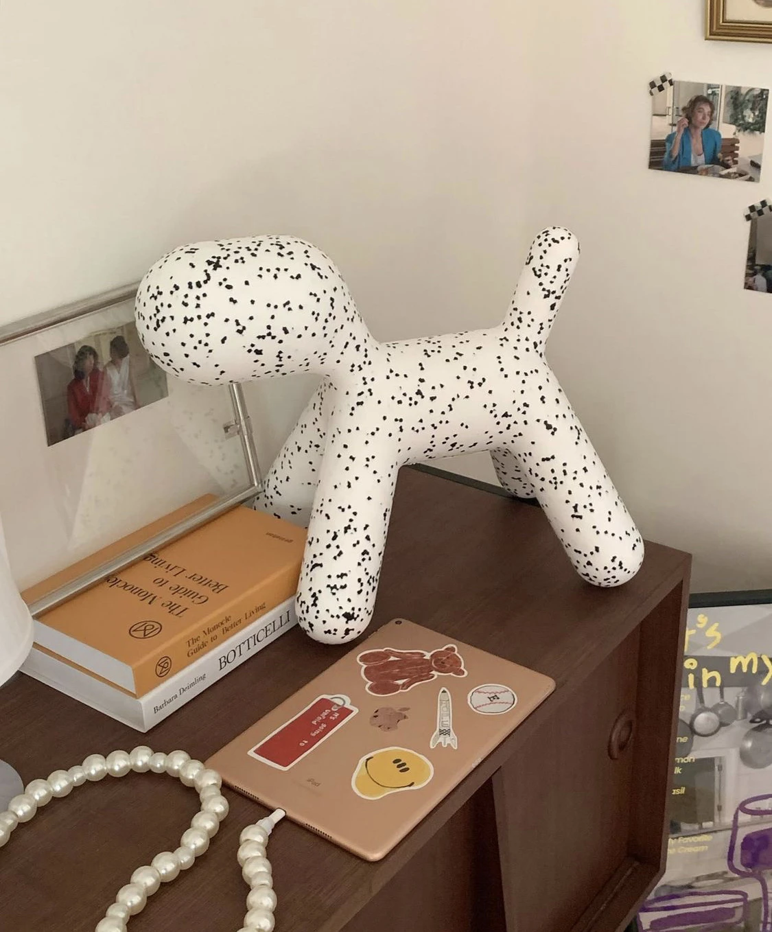 Silla creativa de estilo nórdico para niños, sillón con forma de cachorro, perro Dálmata, juguete para sala de estar