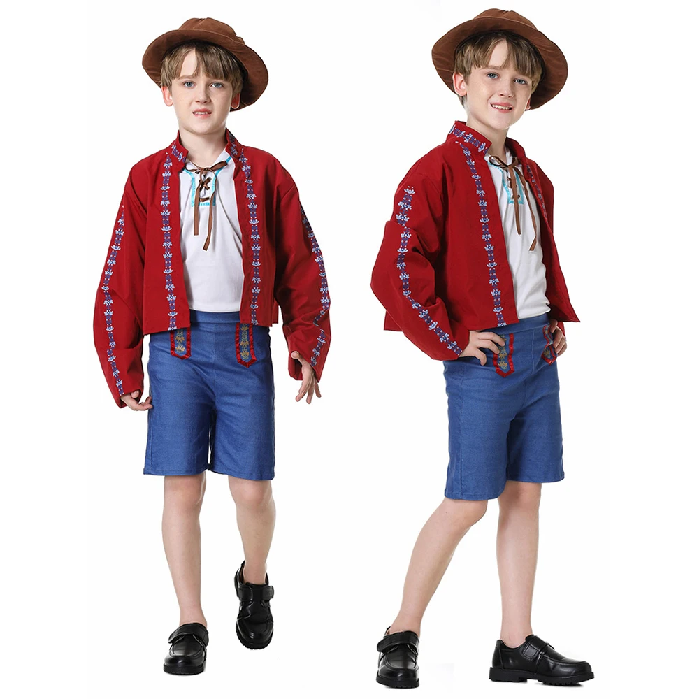 Umorden Traditional German Beer Oktoberfest Costumes for Child Kids Adult Boys Girls Women Men Family