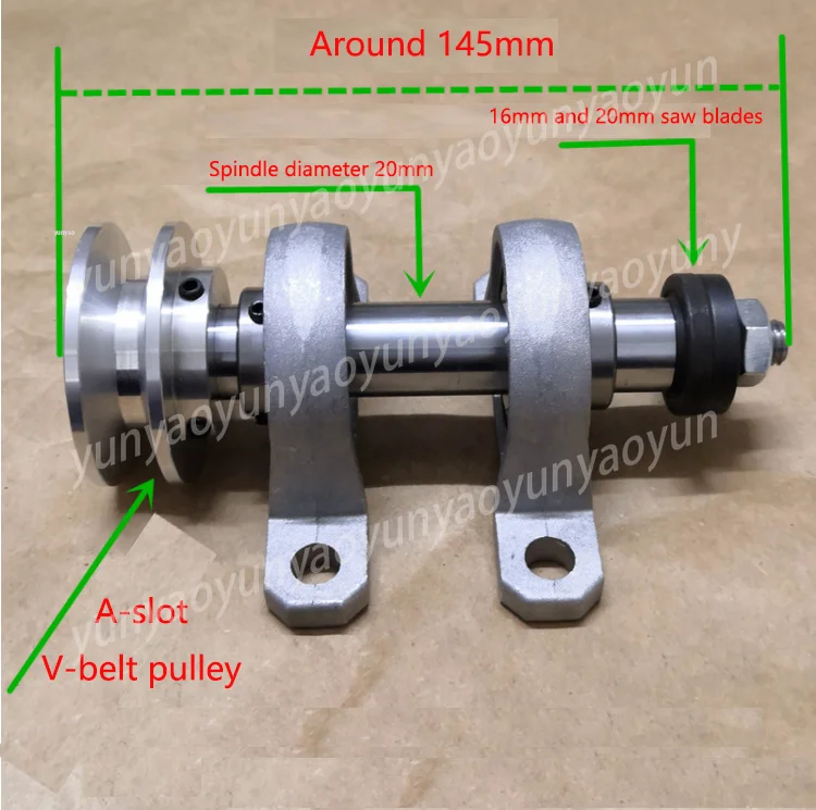 DIY Table Saw Spindle for Wood Jade Cutting High Precision Stable Low Noise Durable