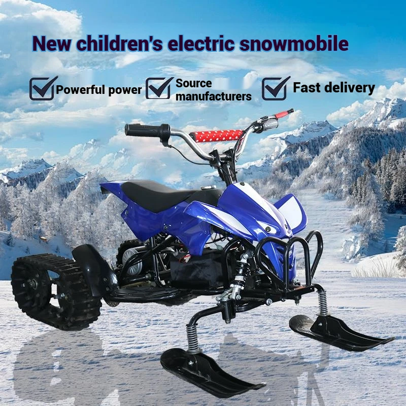 Snowmobile Electric Ski Car Small Snowmobile Children's Playground Electric Popular Electric Snow Vehicle Snow Racer Sale