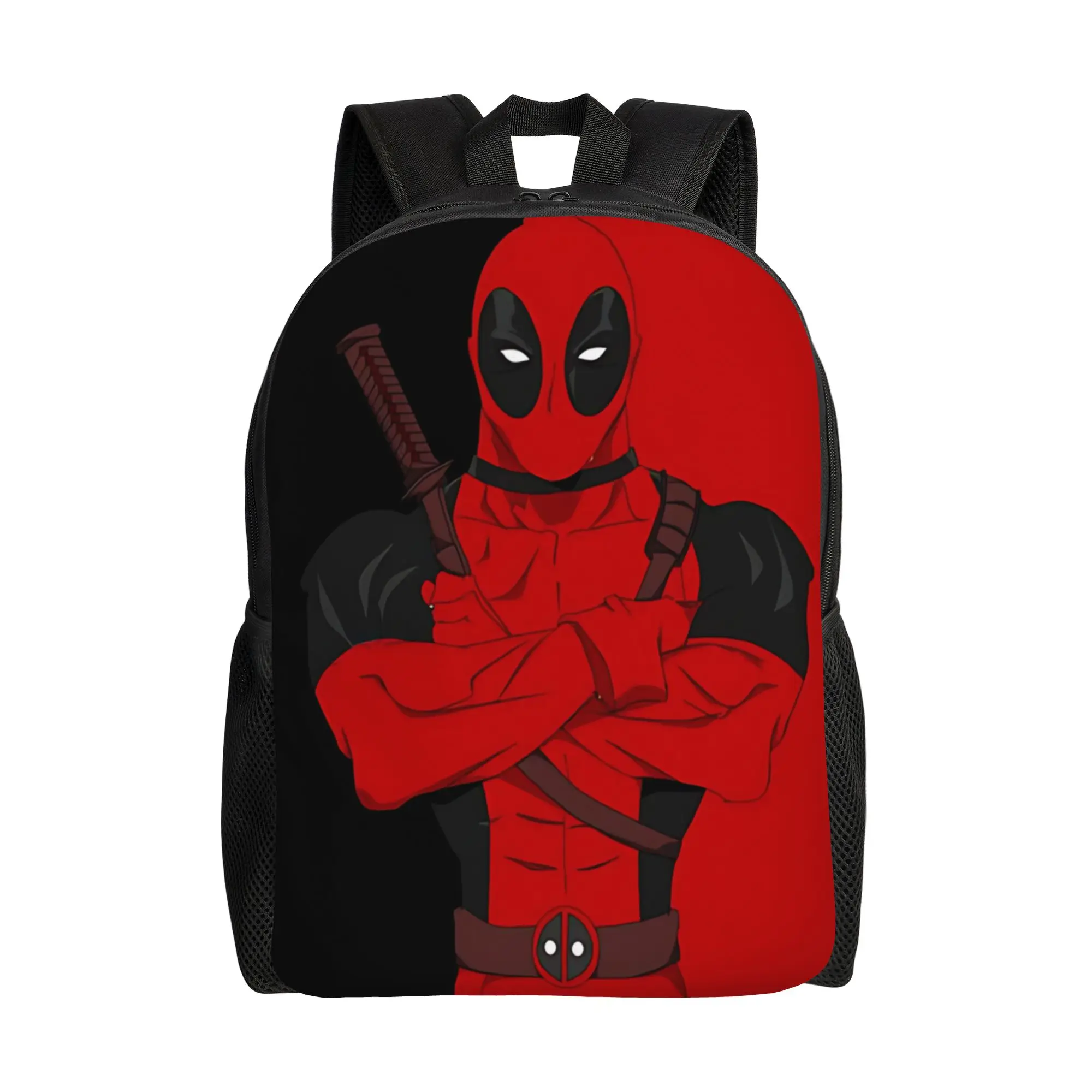 

Рюкзак Deadpool, 1 шт., модный, винтажный, для старшей школы, на молнии, стильный городской рюкзак