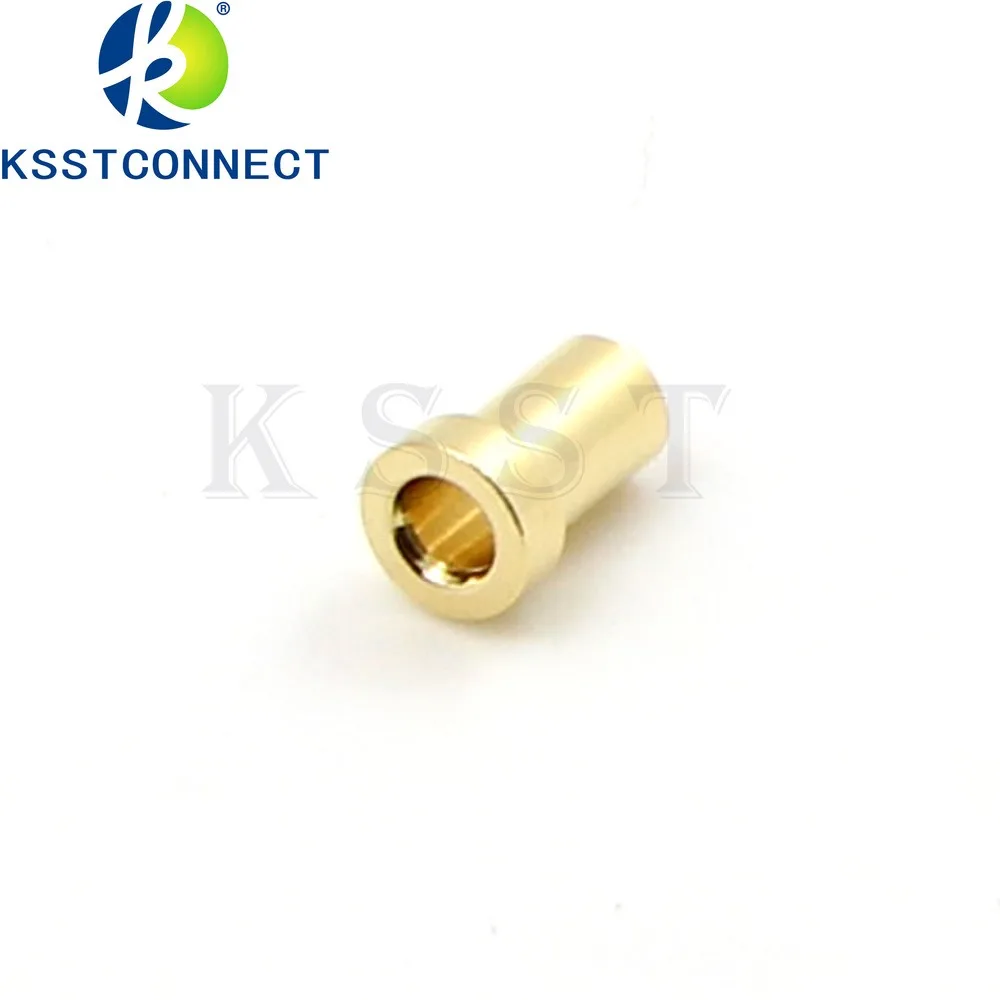 Gold Plated Brass Uninsulated 2mm PCB Jack Rigid Socket for PCB Mount solder type 2mm press-in machined brass socket