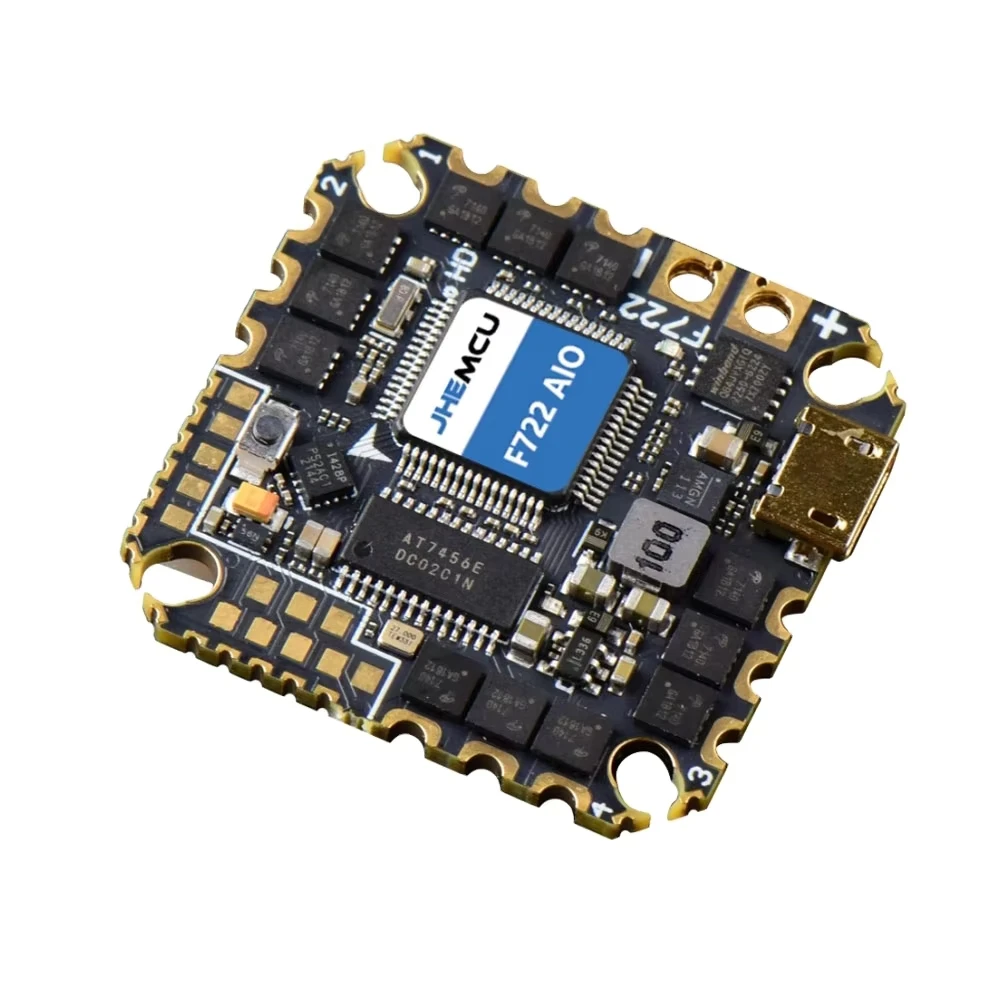 2026 JHEMCU GHF722AIOHD 40A AIO F Flight Controller Baro OSD BlackBox A 4in1 ESC 2S6S FPV Cinewhoop for Metal Builds