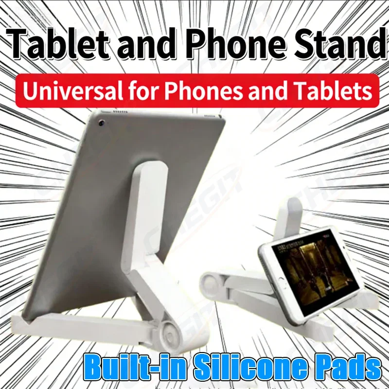 

Universal For Tablet 4 to 11 inch , Adjustable Folding Bracket Tablet Holder For iPad Huawei Xiaomi Samsung Mobile Phone