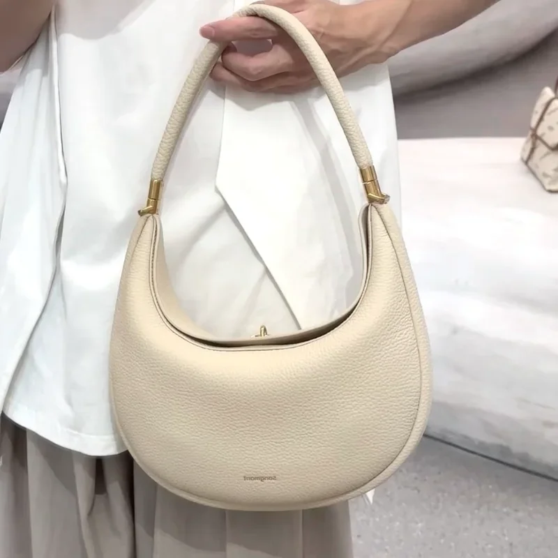 

High-end Moon Bag Brand Light Luxury Design High-quality Leather Versatile Light Commuting Women' Handbag Shoulder Messenger Bag