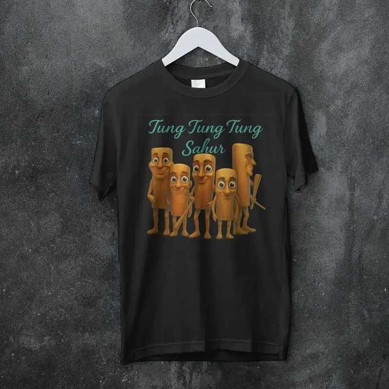 Tung Sahur Retrò Meme T shirt green Tralalero Tralala Funny Shark Anomali Italian Brainrot