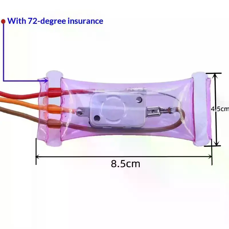 /TPz/1Pcs Refrigerator Defrost Thermostat N12-5 Action AC250V 10A Bimetal Defrost Thermostat Temperature Control Short Line 11cm
