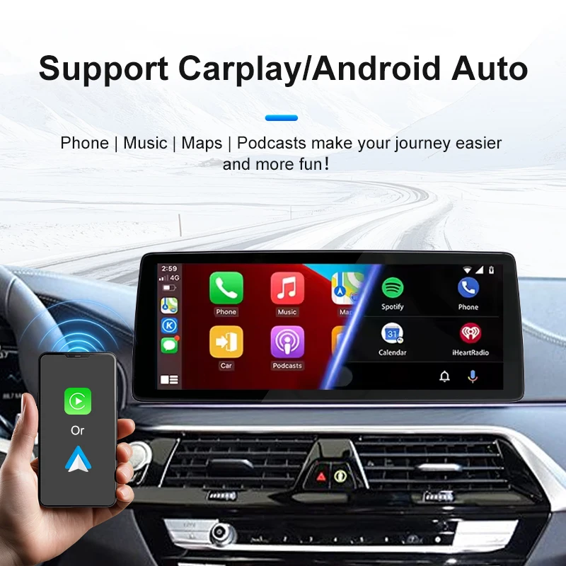 Android Car Player T133 4+64G Touch Screen 5GBT WIFI Mirror Link Car Radio 900*2400 Car Stereo 12.3inch