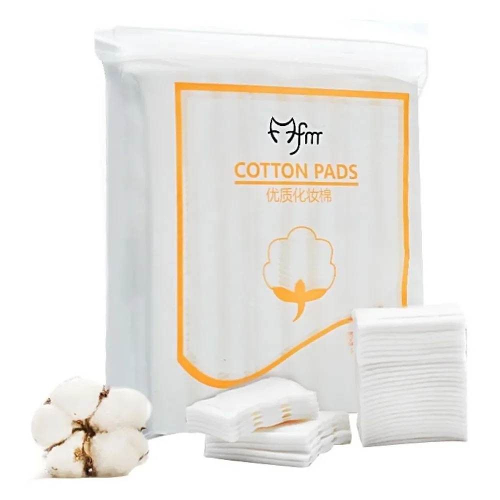 222枚入り 天然コットン美容メイクコットン 両面厚手コットンパッド 節水使い捨てメイク落としコットン