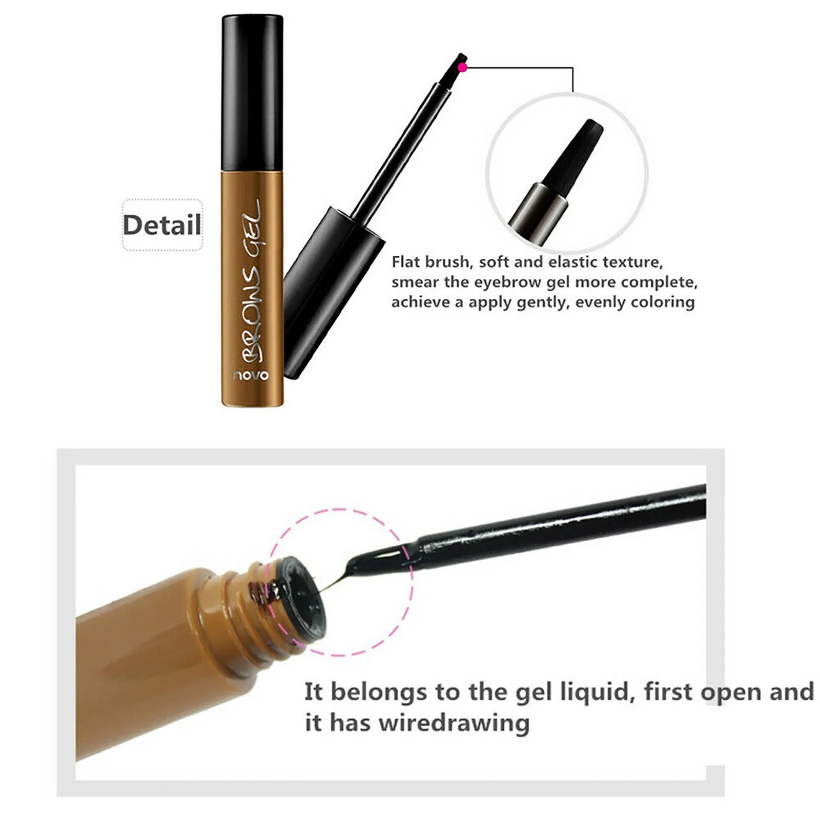 Peel-off Waterproof Tint Eye Brow Eyebrow Gel Makeup Long lasting Tint Tear Brow Dye Long-lasting Waterproof Brow dye