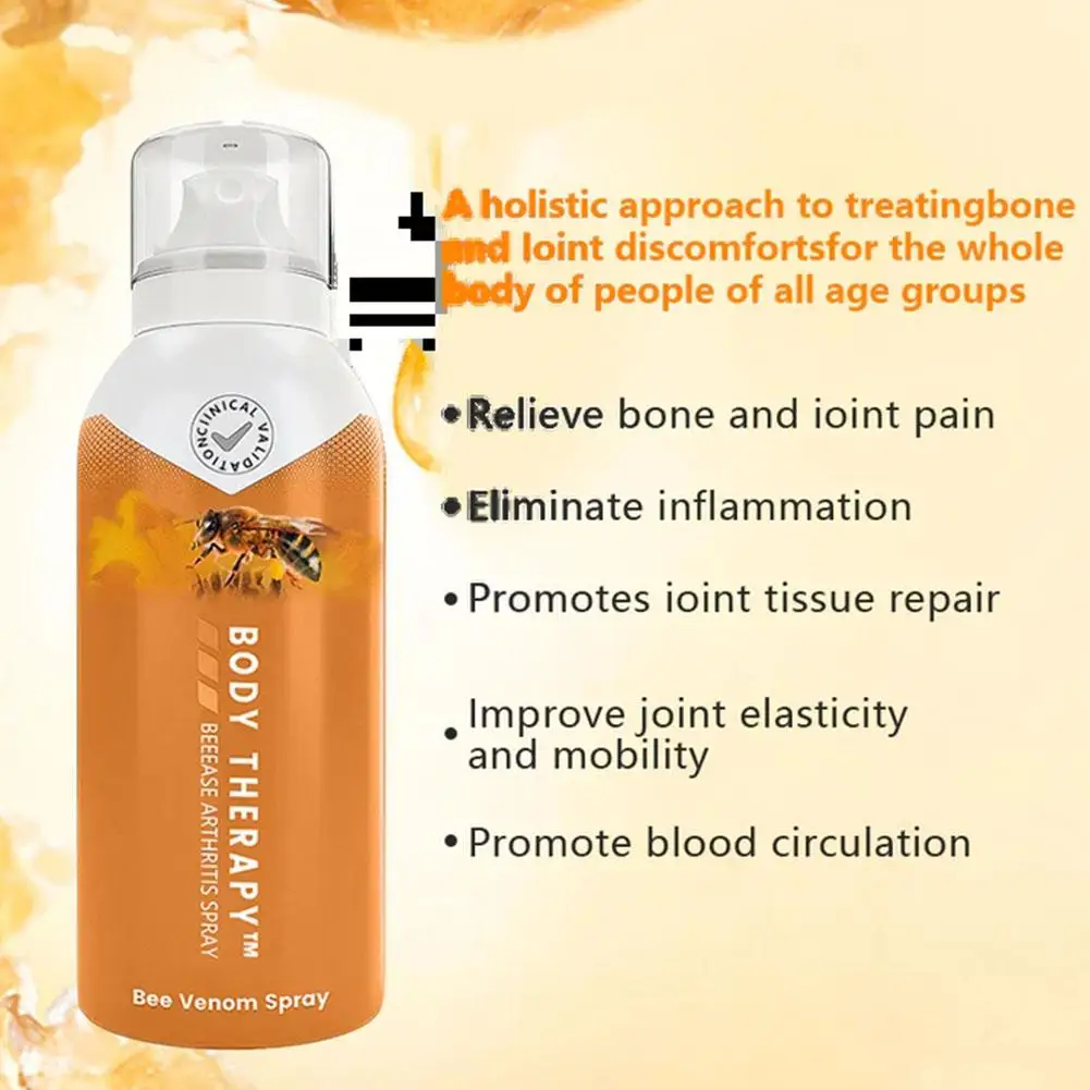 2023 New Beevenom Spray Body Joint & Bone Therapy Treatment Concentrated And Intensification Recovery Spray Muscle Health Care