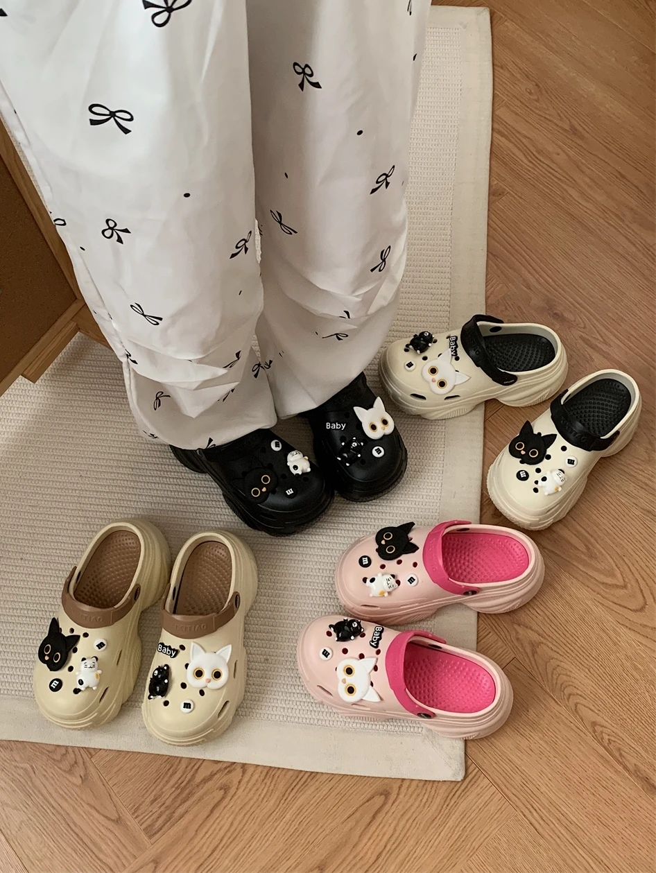 DIY Garden Shoes Man Women Sandals Height Increasing Outdoor Cool Slippers Beach Slippers Shoes For Women Instagram Sandals