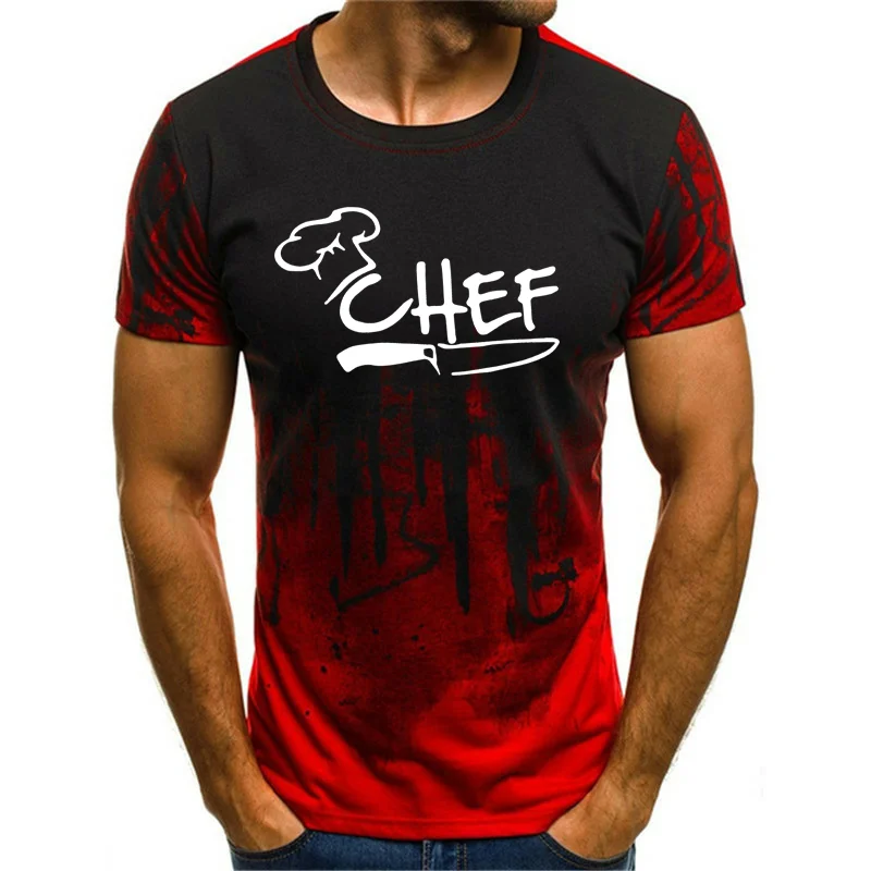 Cool CHEF Funny Short Sleeve T Shirt Fashion Casual Fitness Short Sleeve Shirt Top