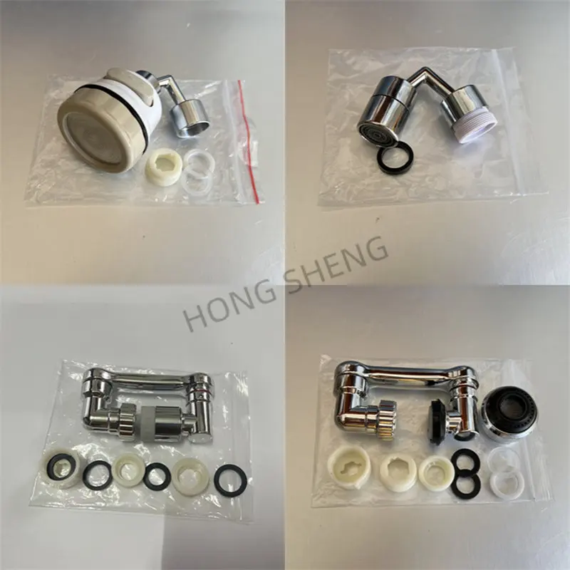 720° Rotation Faucet Aerator Splash-proof Swivel Plastic Kitchen Tap Extend Water Nozzle Faucet 22/24mm Adaptor Faucets Bubbler