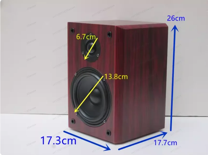 5.25 Inch Passive Desktop Monitor Bookshelf Wall Hanging Surround High Fidelity Fever Hifi Wooden Speaker