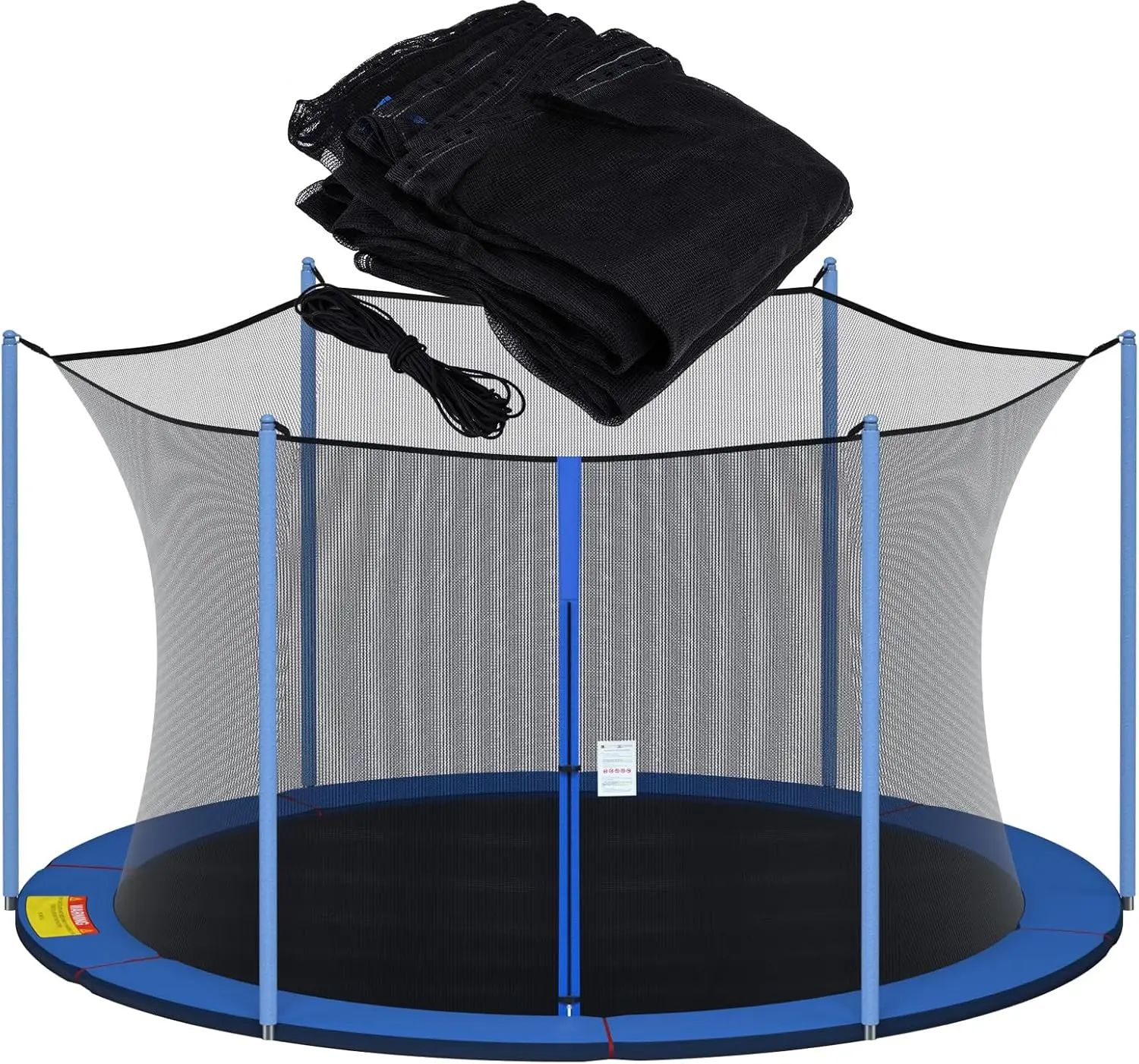 

Trampoline Net Replacement for Straight Pole 12ft 13ft 14ft 15ft Round Frame Safety Enclosure Net UV Resistant Weather Resistant