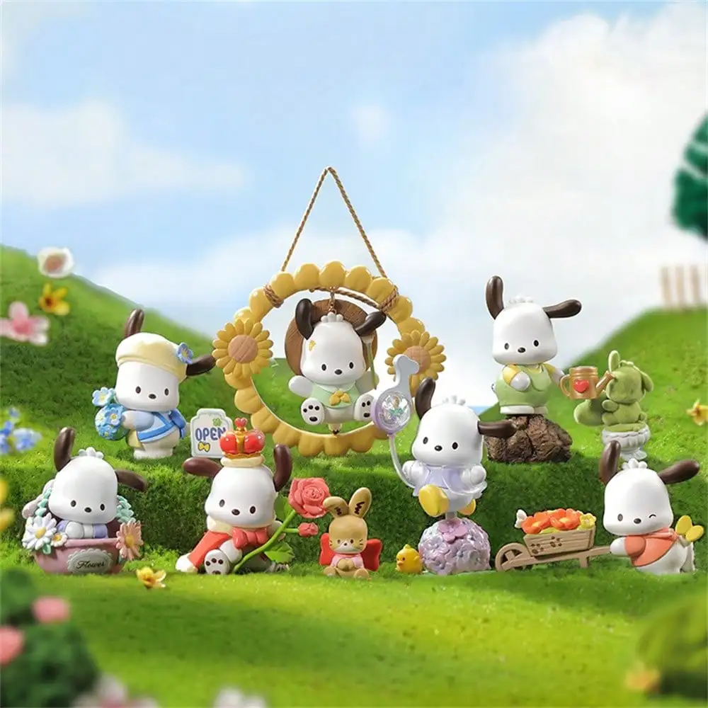 

Sanrio Pochacco Flower Youth Series Blind Box Cute Anime Figurine Desktop Ornament Birthday Christmas Holiday Gift 1PC Random