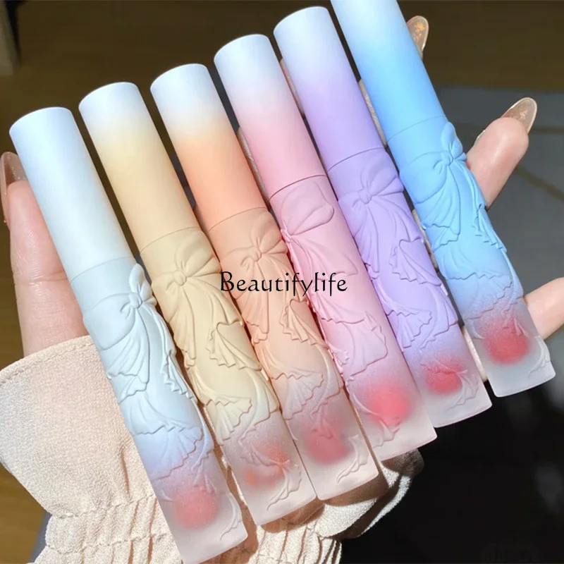 

Bow Mirror Lip Lacquer Moisturizing Water Glass Lipstick