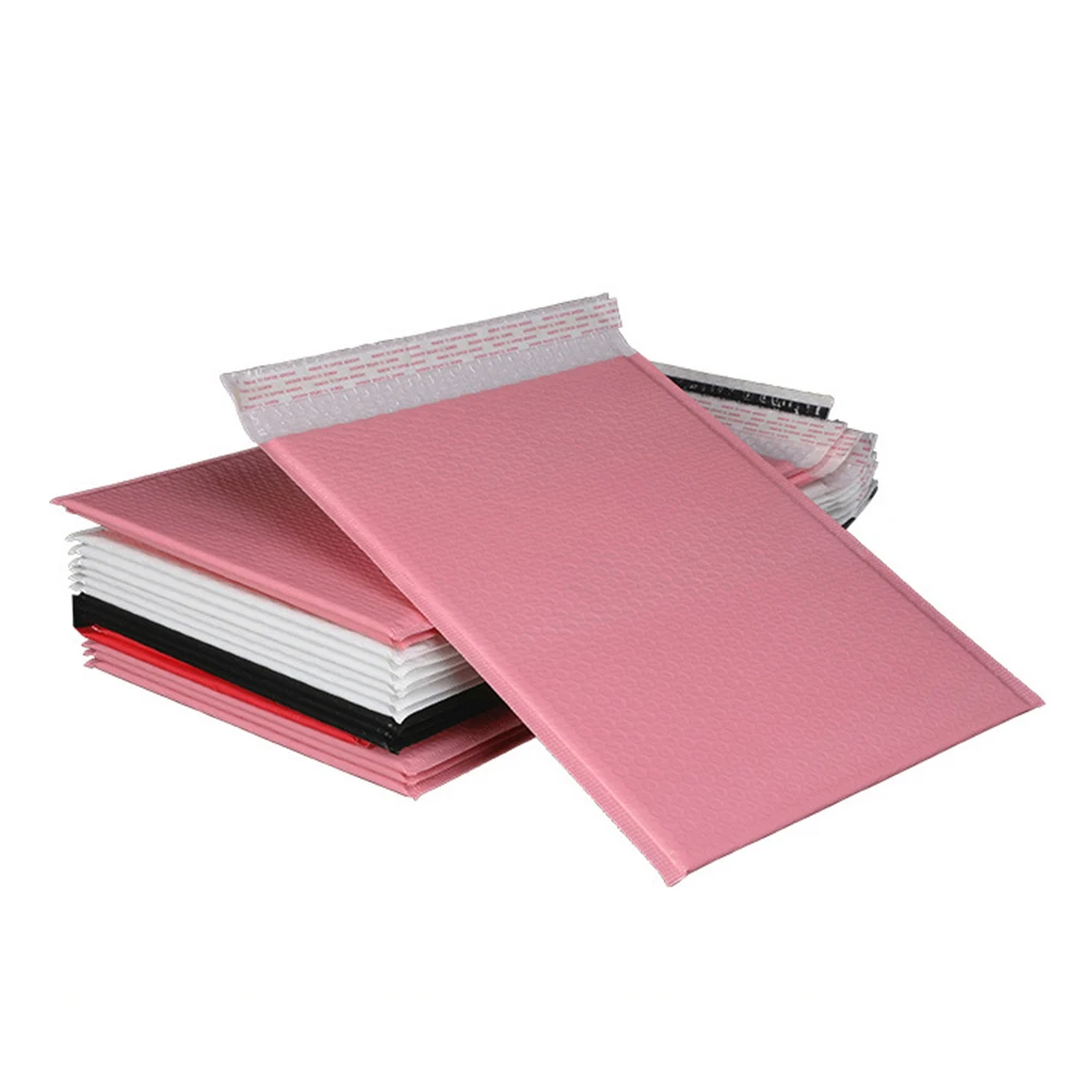 

25pcs Shockproof Foam Bag Lightweight Waterproof Small Envelope Pink Bubble Mailer Document Folder Storage Bag