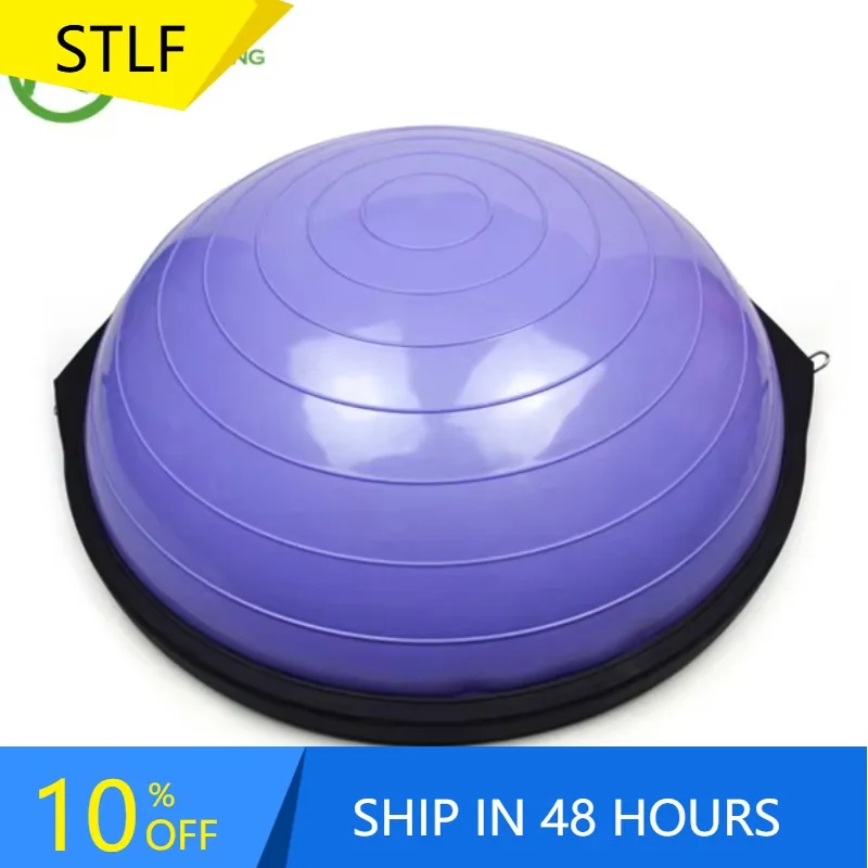

YTYIN Custom Half-Round PVC Yoga Ball For Fitness Soft Massage Ball Balance Pods Exercise Stability Yoga Ball