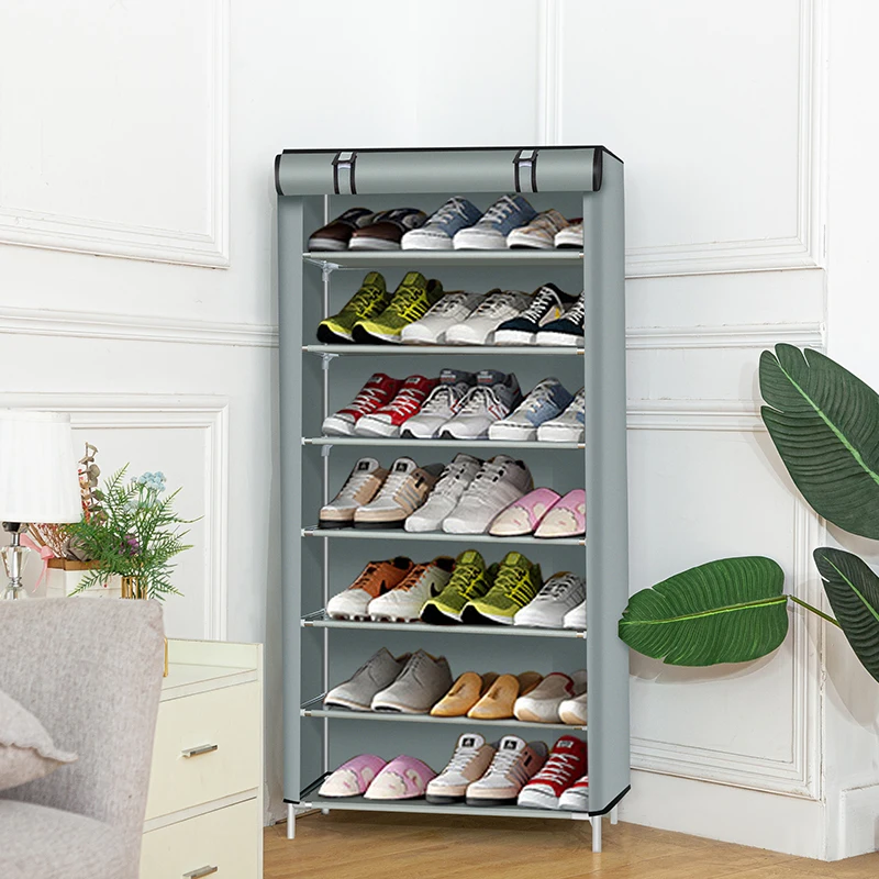 Multiple Layer Shoe Cabinet Nonwoven Fabric Saving Space Shoe Organizer Shelf Minimalist Modern Shoe Rack for Home Dorm