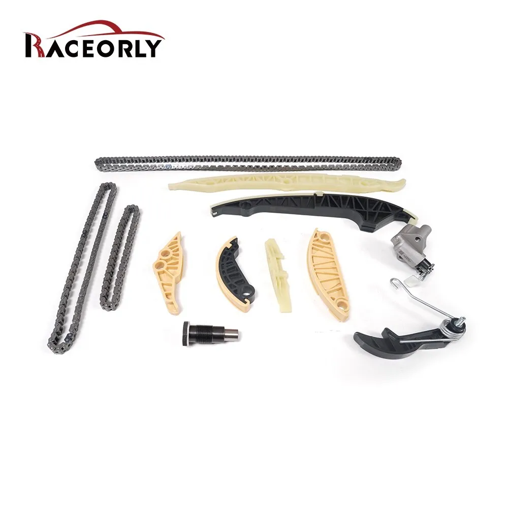 RACEORLY 12Pcs Engine Timing Chain Kit For VW Passat GTI Audi S3 EA888 1.8T 2.0T