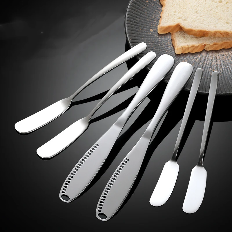 Stainless Steel Butter Knife, Hole Spreading Knife for Jam, Cheese, Bread, Durable Cream Spreader
