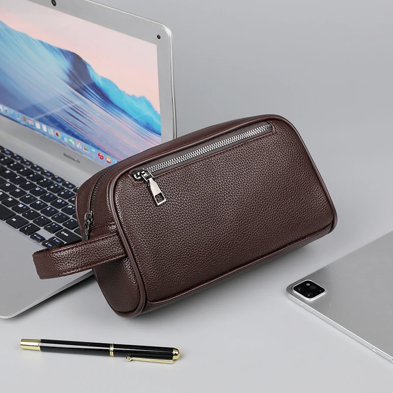 

High Quality Clutch Bags Soft PU Leather Handbag Phone Purse Fashion Clutches Business Men's Clutch Bag Luxury Men Birthday Gift