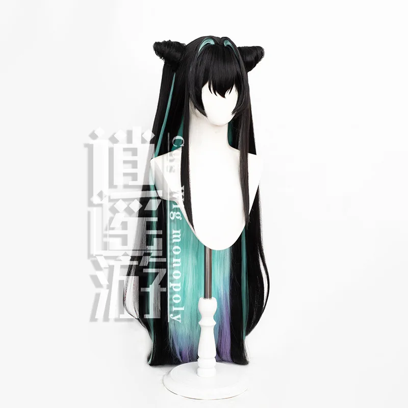 آلهة النصر: Nikke ليتل ميرميد شعر مستعار تأثيري محاكاة فروة الرأس العلوي النمر كليب التوأم ذيول هدية الهالوين