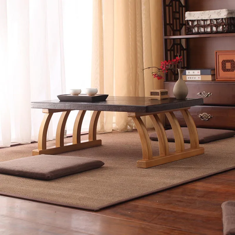 

Solid wood window table Kang table tatami tea table Japanese balcony tatami table window table small tea table low table