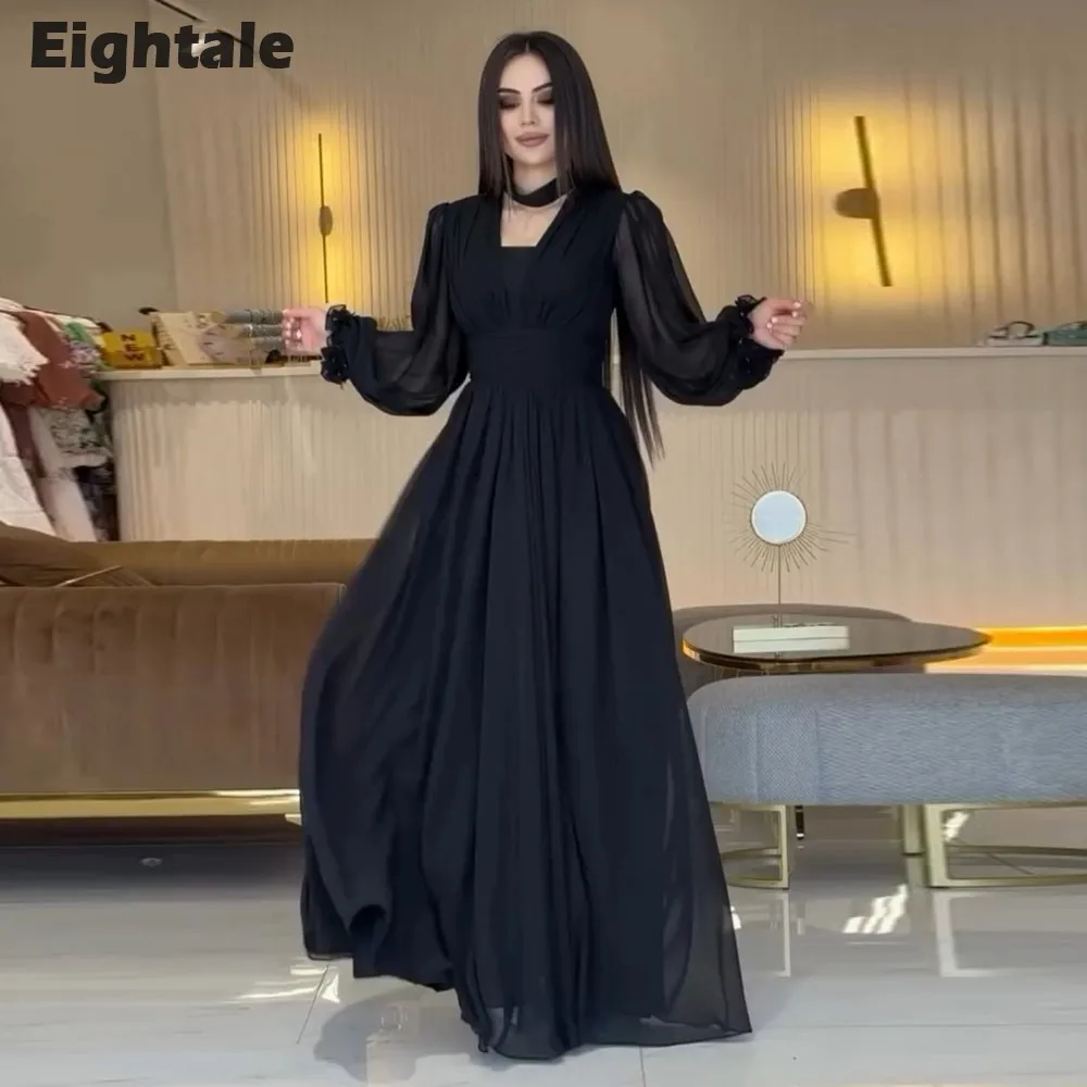 eightale-arabic-evening-dress-halter-chiffon-black-customized-long-sleeves-a-line-prom-gown-party-dress-robe-de-soiree