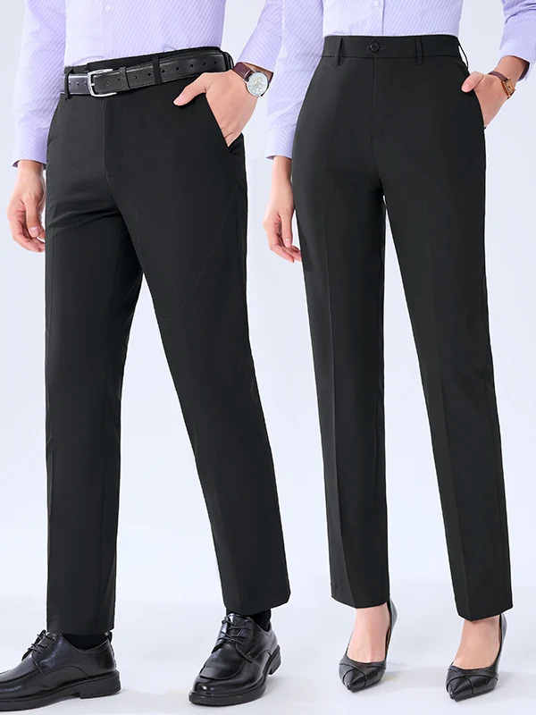 

2026 New Summer Women's Business Trousers Commuter Workwear Straight Leg Formal Pants High Waist Polyester Online Exclusive