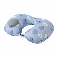 Universal Inflatable U-Shape Neck Pillow Cooling Cartoon Neck Support Cushion Portable Save Space Neckrest Pad Travel Supplies