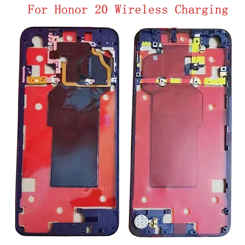 

Безель корпуса, рамка NFC, гибкий кабель антенны для Honor 20, кронштейн задней крышки с запасными частями в рамке