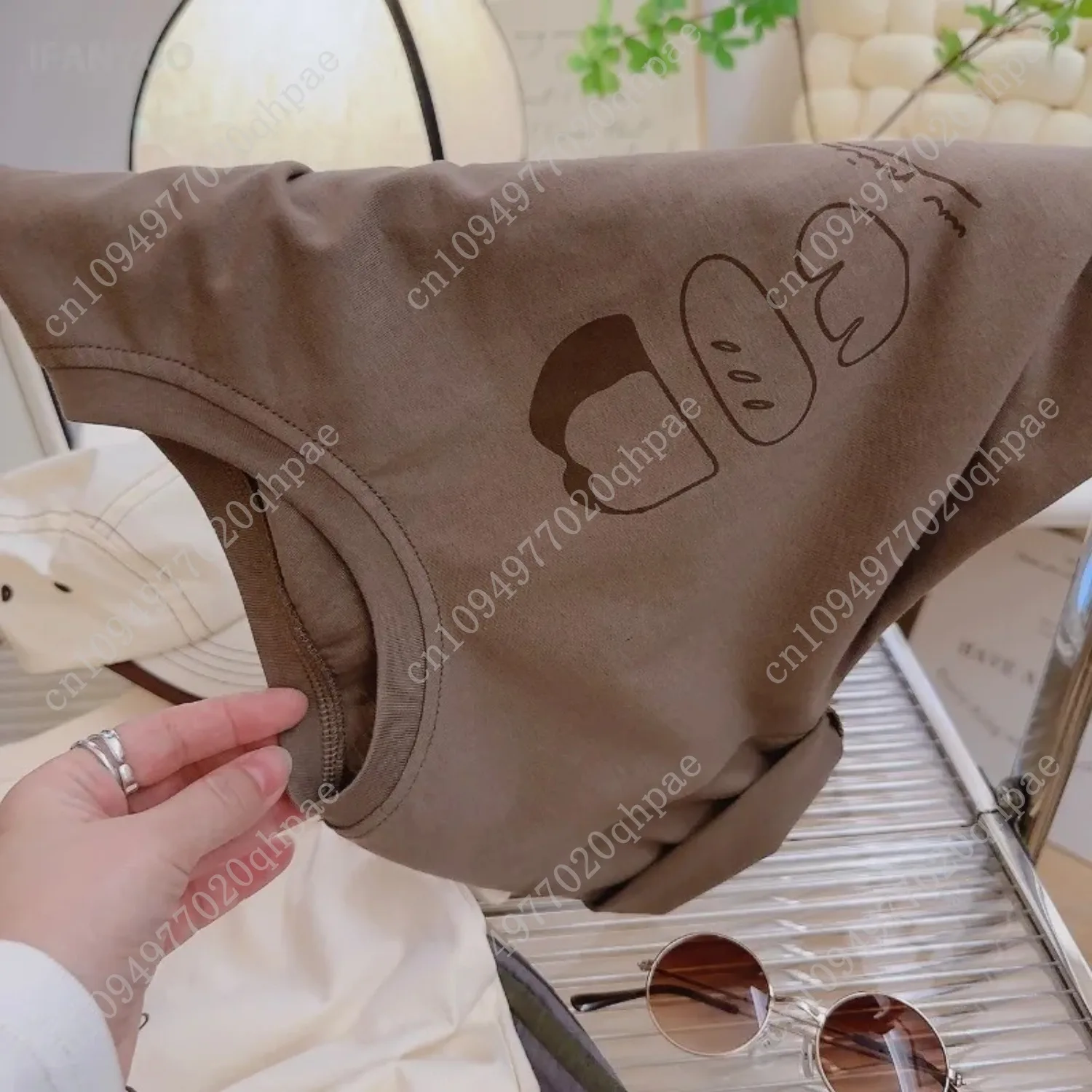 6 مويس-10 ans تي شيرت صب enfants 2025 كانتري بيبي غرسونز ملء القطن decontracté à la mode coréen enfants قميص وضع المناديل #5