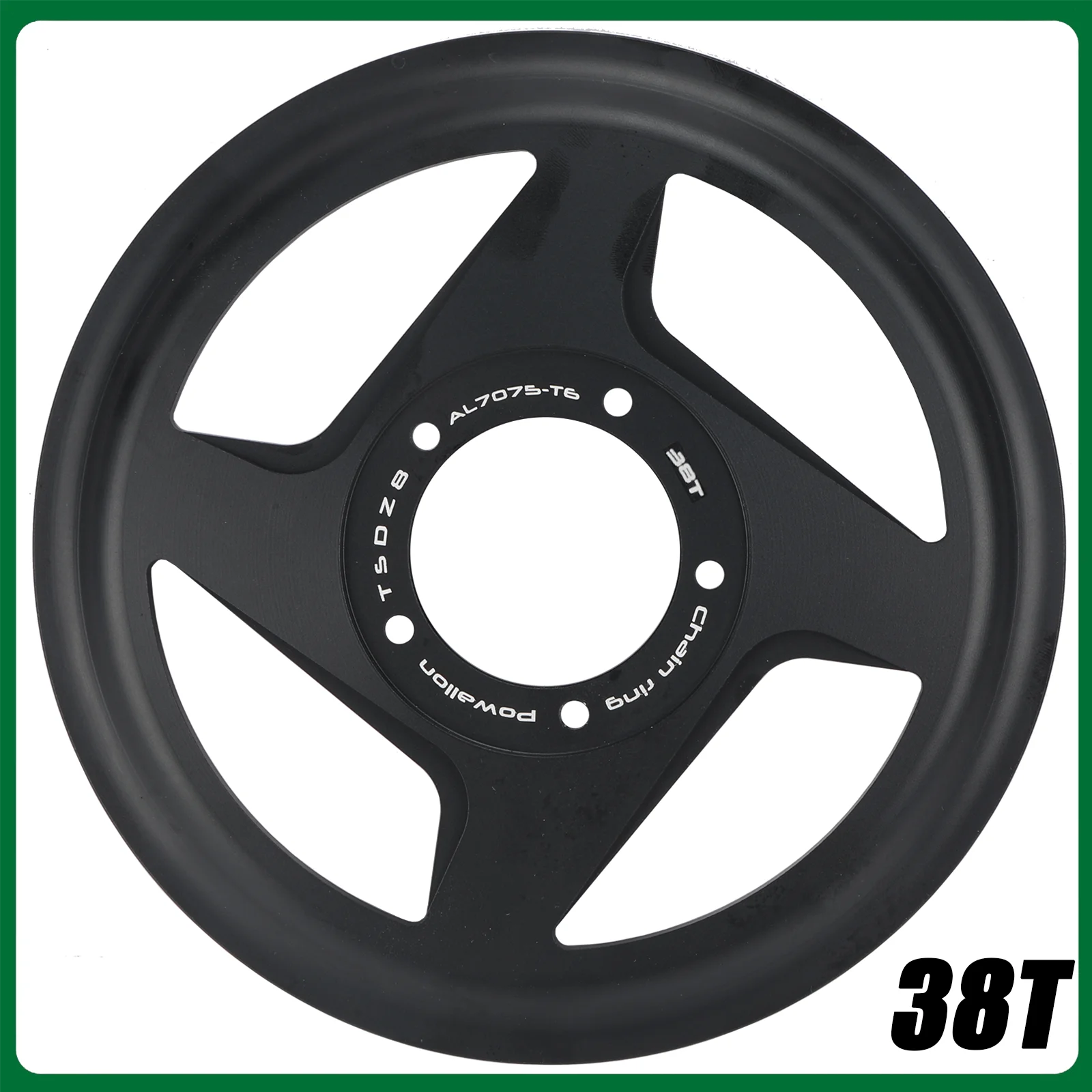 Plato compensado Powallon 42T con protector integrado para kit de motor de accionamiento medio Tongsheng TSDZ8: perfecto para conversión de bicicleta eléctrica