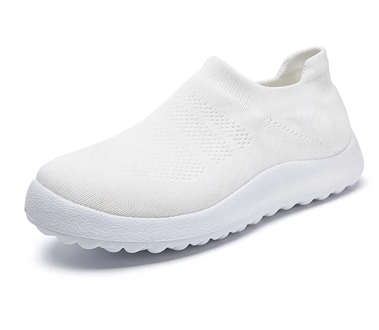 Damen-Sneaker zum Hineinschlüpfen, Damenschuhe, 2023, atmungsaktive Mesh-Turnschuhe für Damen, Sportschuhe, weiße Freizeitschuhe, Zapatillas Mujer – Detail 14