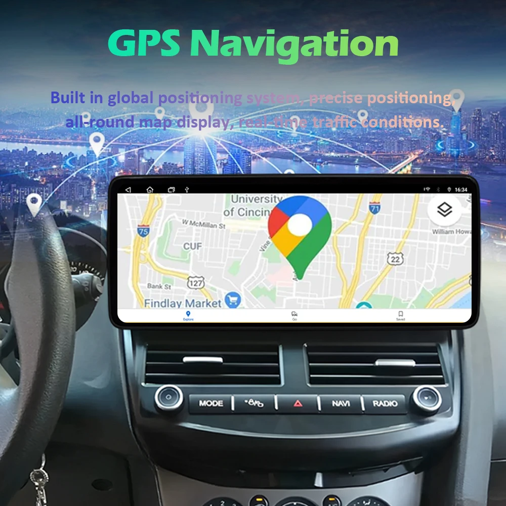 Android 15 For Ford Kuga 2013-2018 12.3 Inch Wireless Carplay QLED 2400*900P Touch Screen Car Radio Multimedia Player WIFI 4G BT