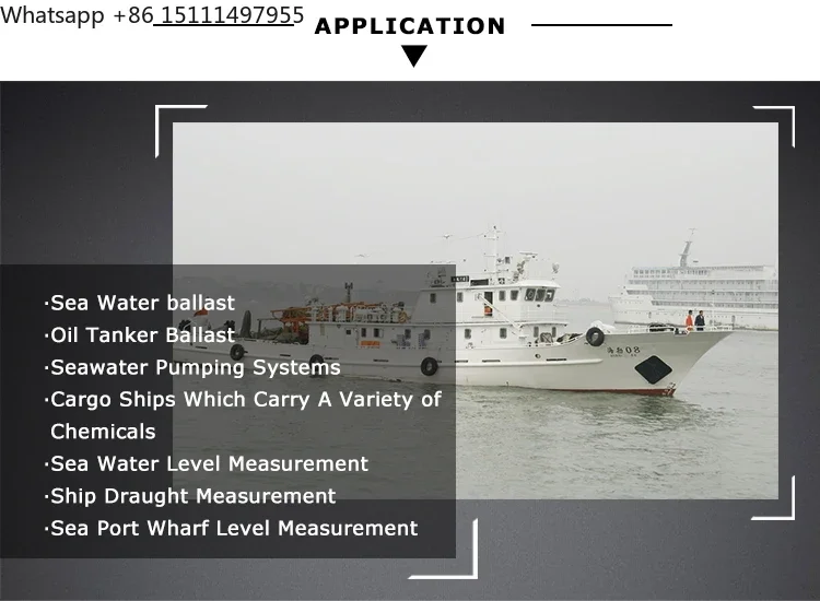 Holykell Sea Water Ballast Tank Level Indicator Transmitter Liquid Boat Marine Titanium Alloy Level Sensor