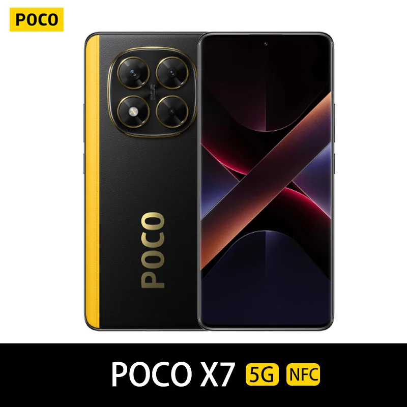 POCO X7 5G, NFC, Smartphones, Dimensity 7300-Ultra, 120 Hz, 50 MP main camera with OIS, IP68 water resistant, 5110 mAh battery